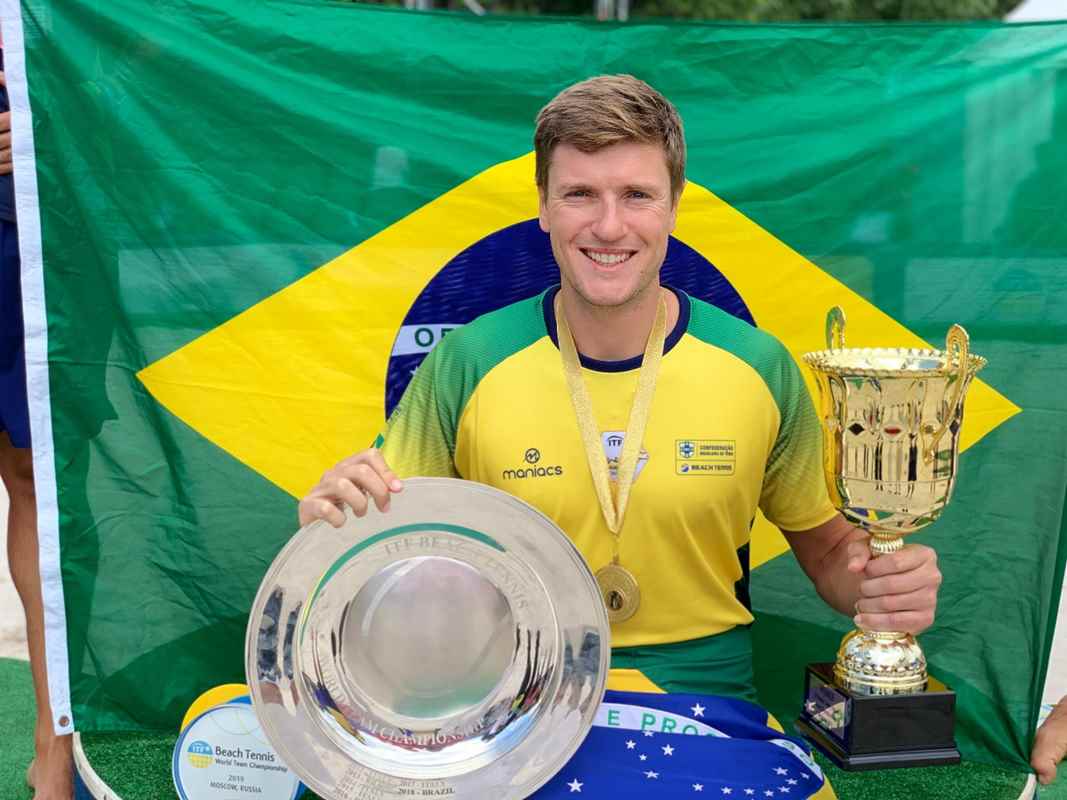 Nº 1 do mundo, André Baran é convocado para Pan-Americano de beach tennis - Foto: Arquivo Pessoal