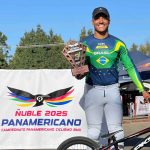 Pedro Queiroz, da Pedala Itapema, conquista bronze na Elite Masculina do Pan-Americana no Pan-Americano de BMX Racing