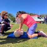SAMU promove evento de educação em saúde na Praça da Paz, em Itapema - Foto: Divulgação SAMU
