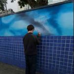 Muros da EMEB Educar recebem intervenção artística