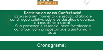 PORTO BELO - Porto Belo realizará a terceira etapa da 13ª Conferência Municipal da Assistência Social