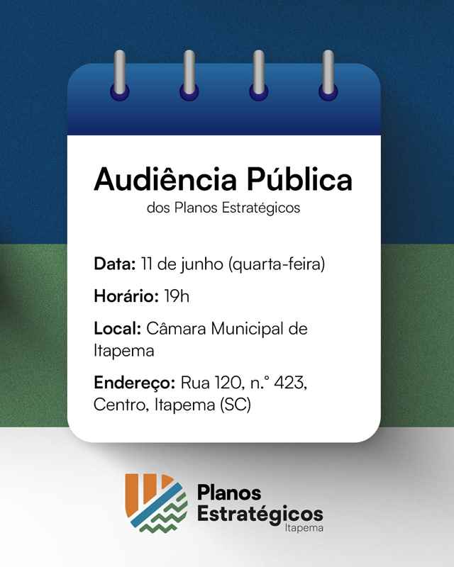 Prefeitura de Itapema convida a população para os primeiros eventos dos Planos Estratégicos