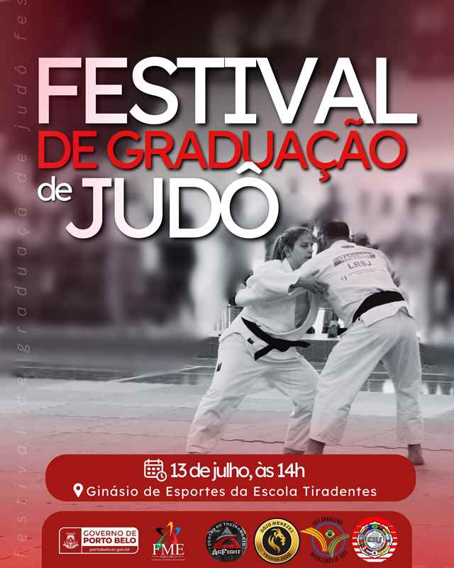 Alunos da escolinha de Judô passam por graduação em Porto Belo