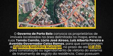 Governo de Porto Belo convoca moradores para regularização de Sistema de tratamento sanitário individual