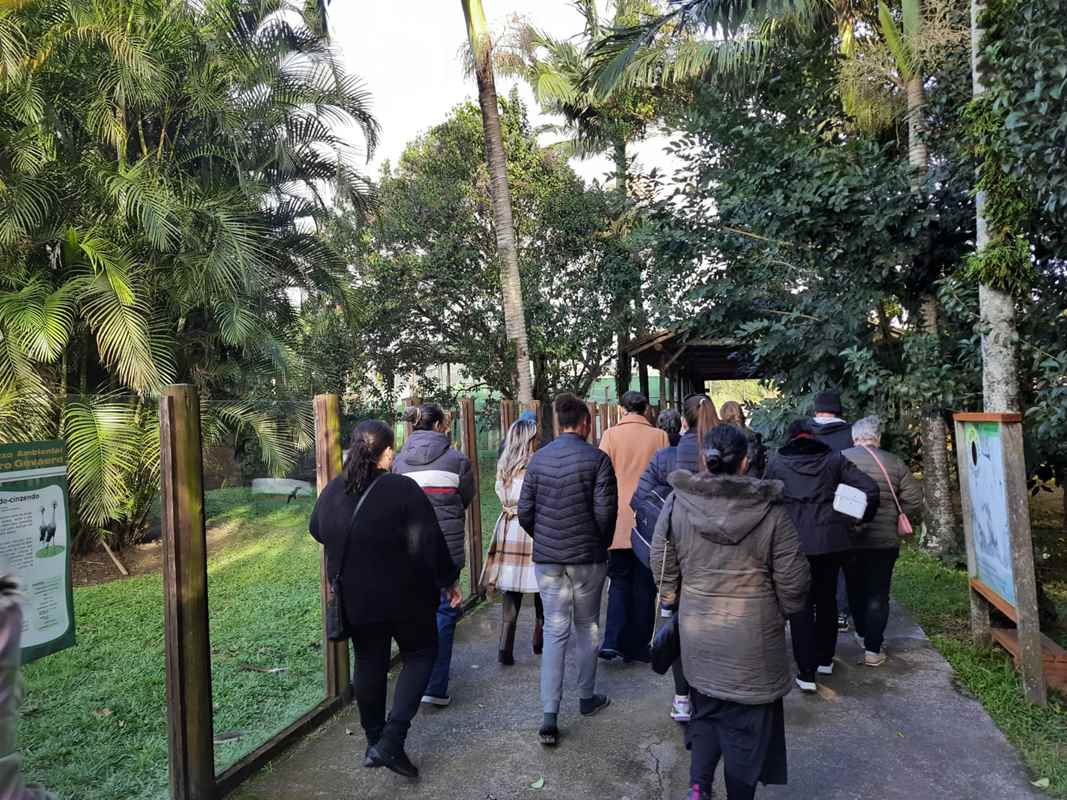 Passeio ao zoológico promove lazer e bem-estar a pacientes do CAPS de Itapema