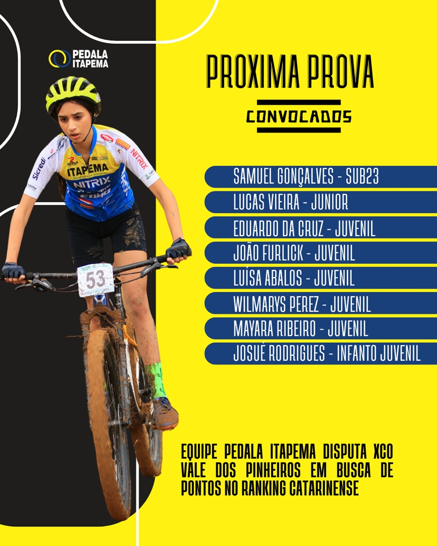 Equipe Pedala Itapema disputa XCO Vale dos Pinheiros em busca de pontos no Ranking Catarinense