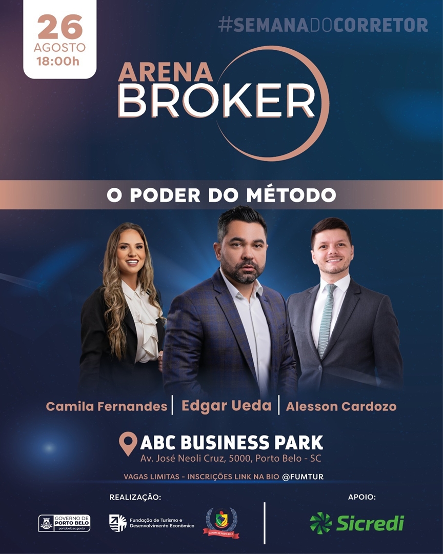 Porto Belo realiza eventos gratuitos na 1ª Semana Municipal do Corretor de Imóveis