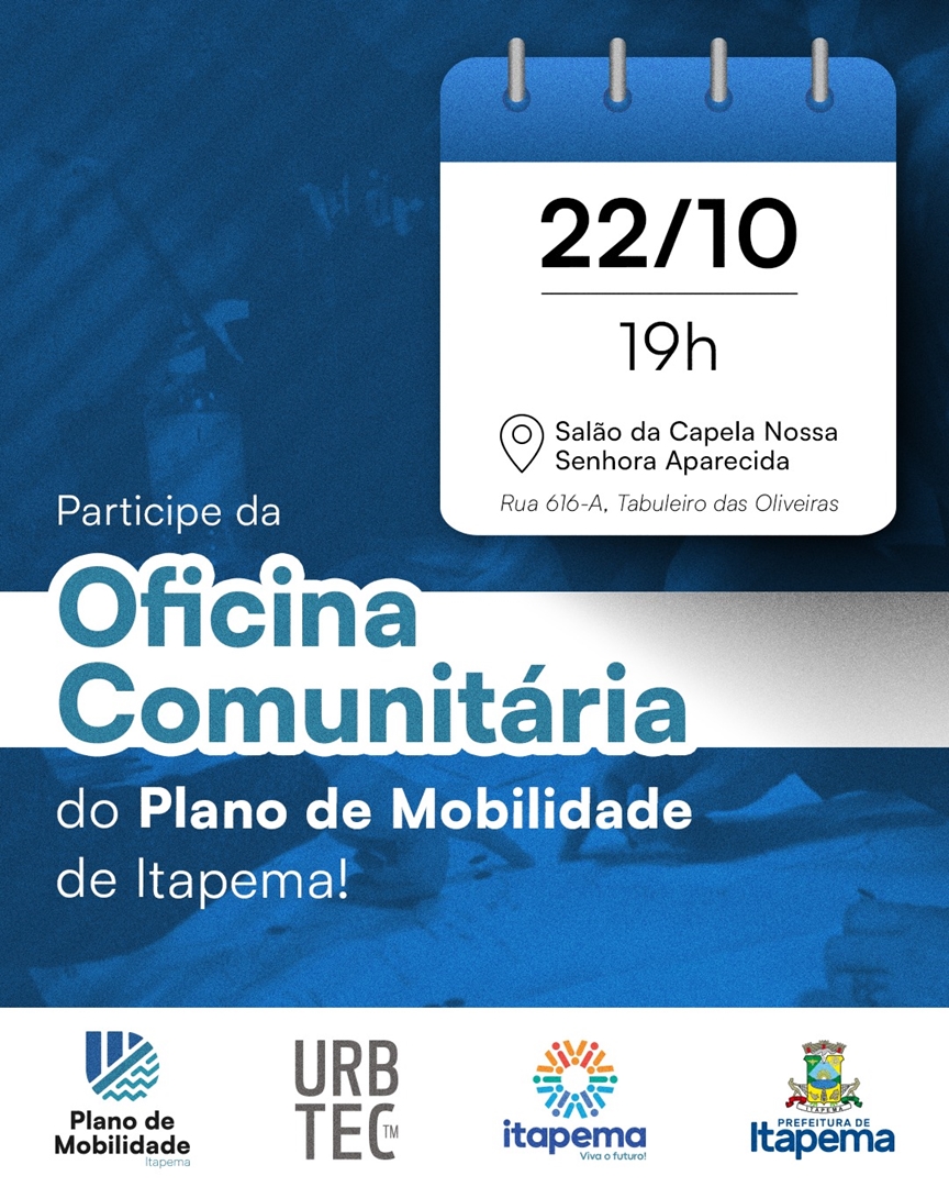 População de Itapema é convidada para contribuir com o Plano de Mobilidade Urbana