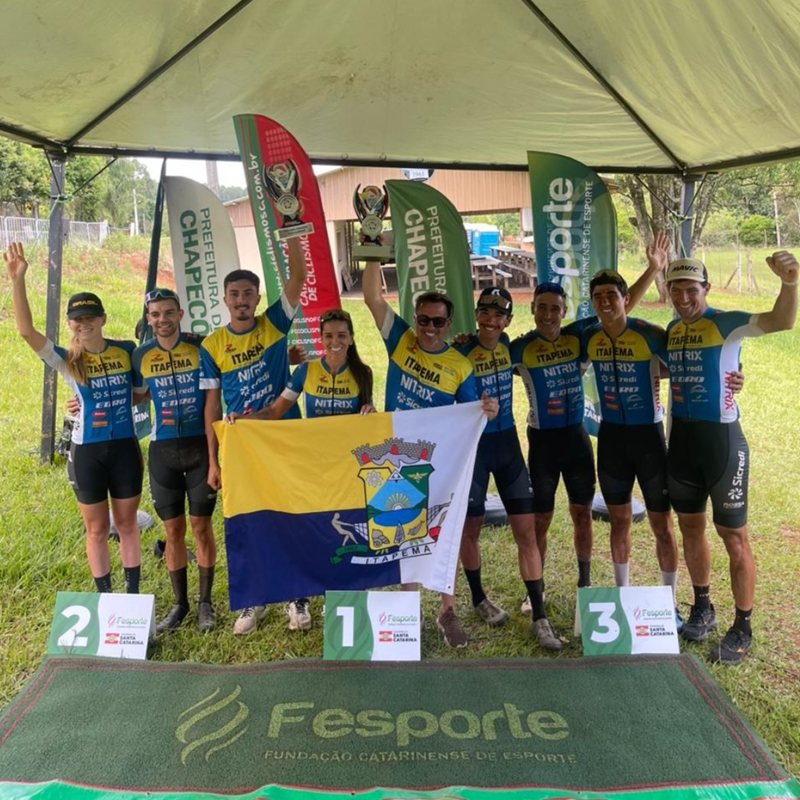 Itapema é vice-campeã no ciclismo masculino e feminino nos JASC 2025
