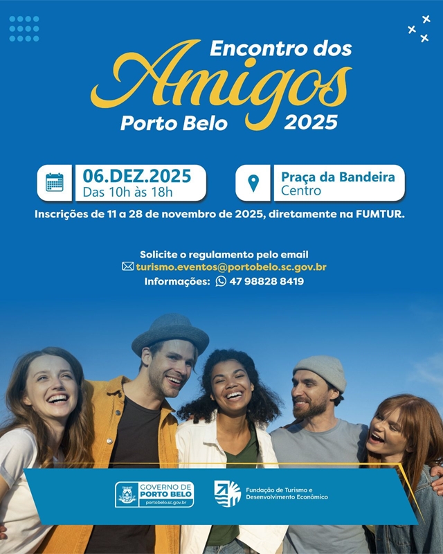 Porto Belo se prepara para o Encontro dos Amigos 2025