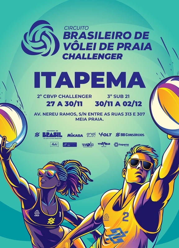 Temporada do Vôlei de Praia começa quinta em Itapema