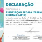 Pedala Itapema celebra aprovação do maior programa social esportivo da história de Itapema