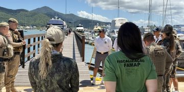 Fiscalização no Caixa d’Aço registra abordagens e infrações durante o fim de semana