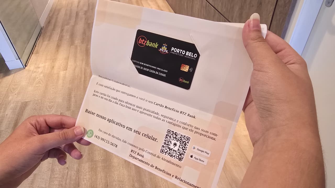 Servidores de Porto Belo passam a receber Vale Alimentação por cartão físico