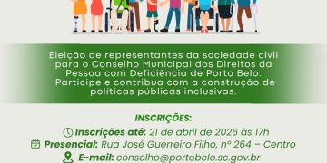 Porto Belo abre edital para eleição de representantes da sociedade civil no Conselho da Pessoa com Deficiência