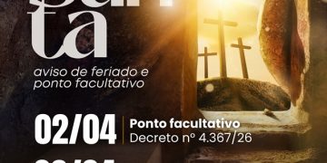 Porto Belo define ponto facultativo e feriado em razão a Semana Santa