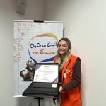 Estudante de Itapema é empossada como embaixadora do Programa Defesa Civil na Escola