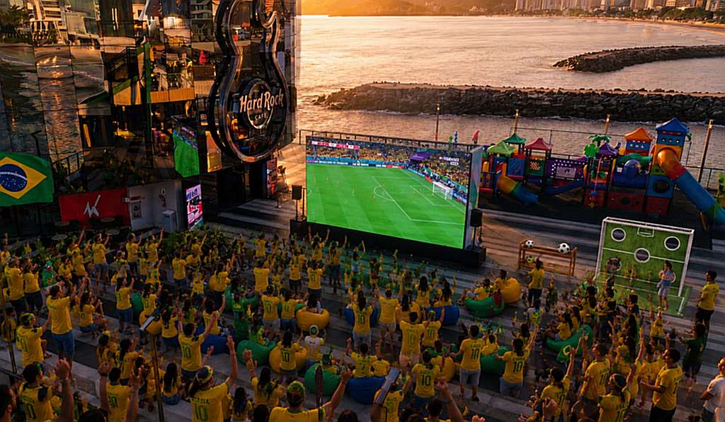 Com telão, gigante, Píer Oporto será o ponto oficial dos torcedores da região durante a Copa