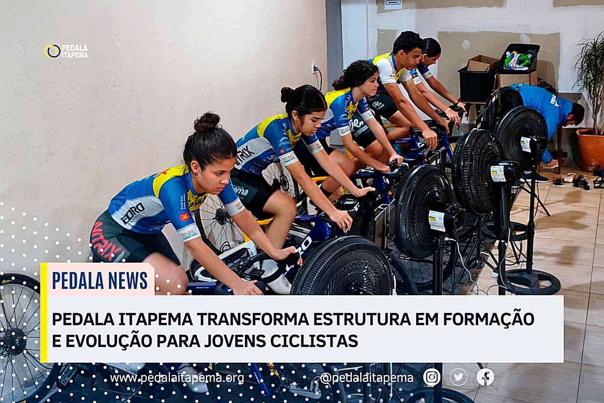 Pedala Itapema transforma estrutura em formação e evolução para jovens ciclistas
